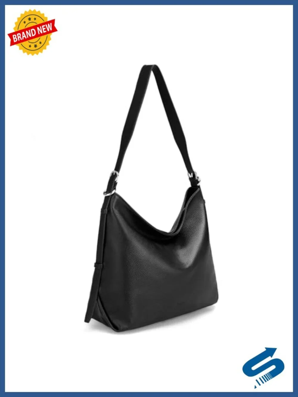 Genuine Leather Crossbody Hobo Bag for Women, Real Cow Leather Purse,